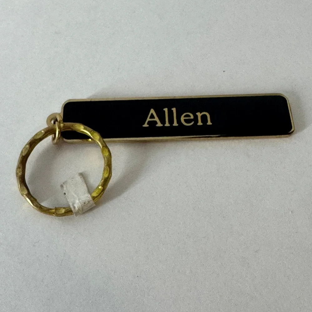 Las Vegas Allen Keychain Black Gold Dice Casino Souvenir